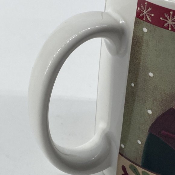 Oneida Christmas Mug Cats Holiday Stoneware Fiddlestix Microwave Dishwasher Safe - Picture 7 of 8